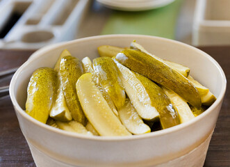 bowl of pickles 