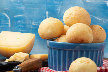 Brazilian cheese bread (pão de queijo).