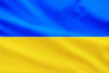 ukraine flag waving