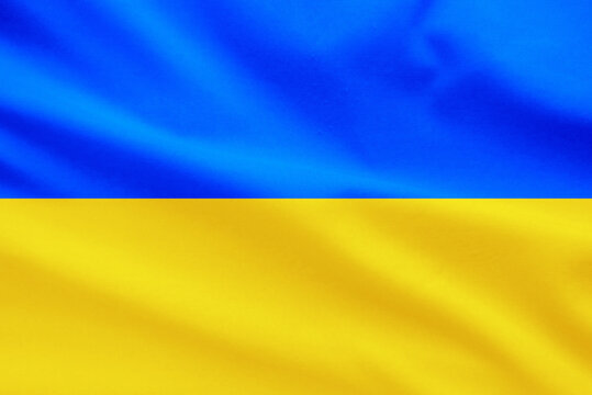 Ukraine Flag Waving