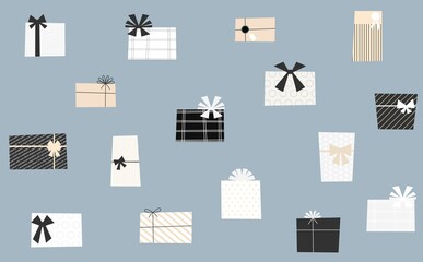 かわいいギフトボックスのイラスト