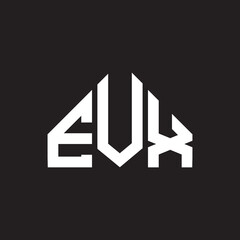 EVX letter logo design on black background. EVX creative initials letter logo concept. EVX letter design.