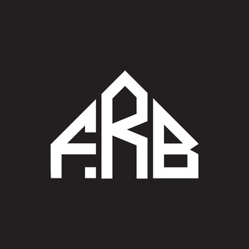 FRB letter logo design on black background. FRB creative initials letter logo concept. FRB letter design.