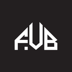 FVB letter logo design on black background. FVB creative initials letter logo concept. FVB letter design.