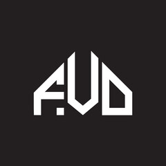 FVO letter logo design on black background. FVO creative initials letter logo concept. FVO letter design.