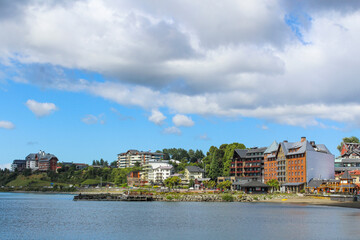 view of the river and the town