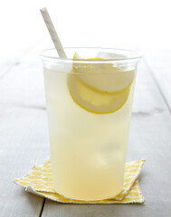 Fresh Lemonade with Straw