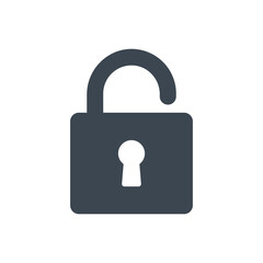 Unlocked security icon