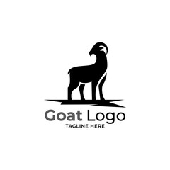 goat logo icon design vector
