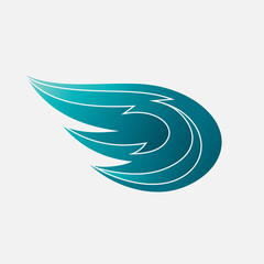 Wings Logo design in Vector