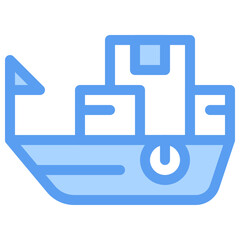 Vehicle public transportation icon illustration in duotone color for transportation needs