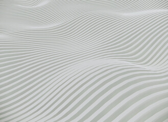Abstract parametric wave white background