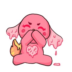 Laughing Candle Bunny