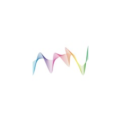 Fototapeta premium Sound waves line equalizer vector illustration design