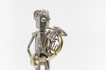 ホルン奏者のフィギア・メタルフィギア