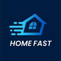 Fast Home Logo Design Vector