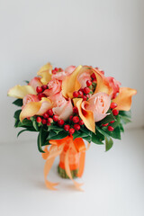 Wedding beautiful bouquet.