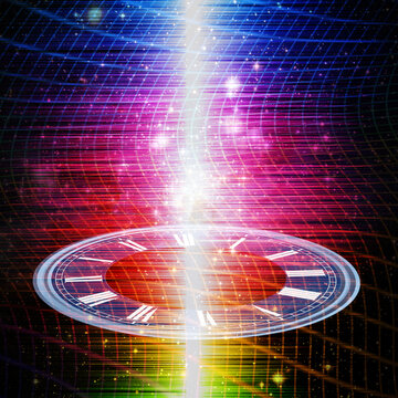 wormhole and space-time concept