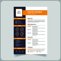 Ui Ux designer cv or resume template