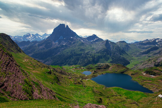 Pic du Midi Ossau  in the french Pyrenees mountains