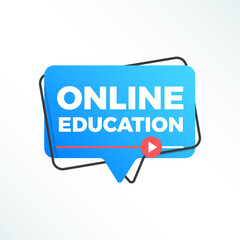 Online Education Modern Color Label Conference Icon