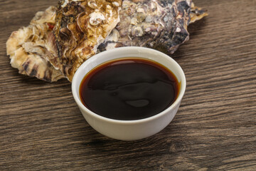 Oyster sauce in the bowl