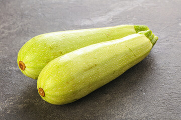 Two Young zucchini for cooking
