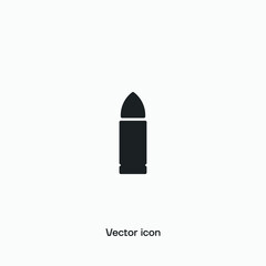 Bullet vector icon. Premium quality.