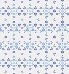 Crystal of snow Pattern　雪の結晶柄　Snowflake