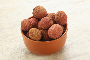 Sweet juice lychee tropical fruit