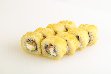 Japanese tempura roll with fish
