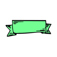 Bookmark sketch icon. Tape sticker hand drawn vector illustration. Sheet paper symbol.