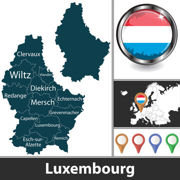 Map of Luxembourg