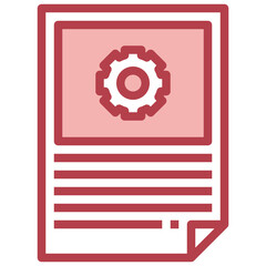 SETTING red line icon,linear,outline,graphic,illustration