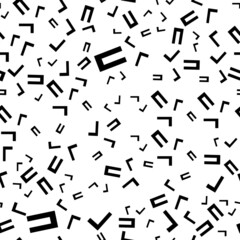 Seamless Korean Pattern Black Design