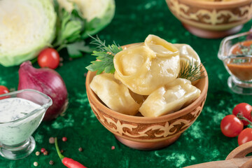 Oriental national traditional dumplings 