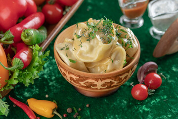 Oriental national traditional dumplings 