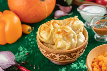 Oriental national traditional dumplings 