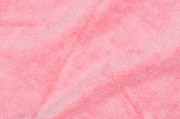 Pink Microfiber Towel textured background