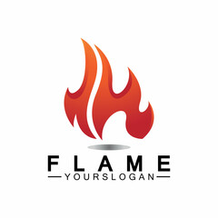 Fire Flame Logo design vector template