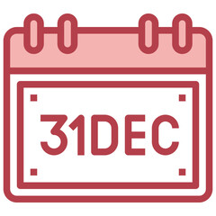 NEW YEARS EVE red line icon,linear,outline,graphic,illustration