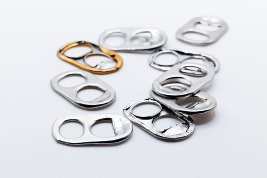 capsules for aluminum cans on a white background