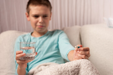 the process of taking medication by a teenager