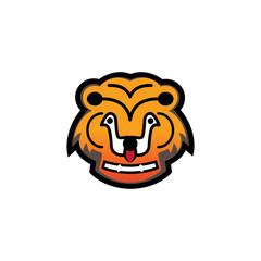 tiger face icon vector illustration design