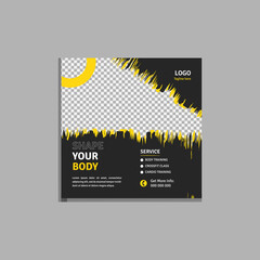 Set of social media post template and marketing webinar other seminars, online courses and classes, suitable modern banner and real estate square banner design template etc.