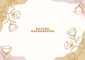 hand drawn floral background