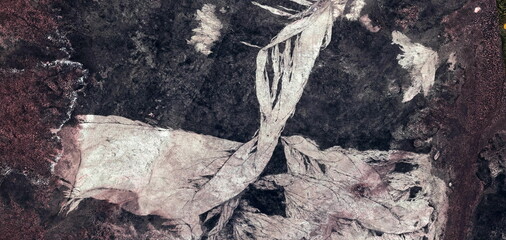 abstract landscape of the deserts of Africa from the air emulating the shapes and colors of the apocalyptic dystopian landscapes, Genre: Abstract Naturalism, from the abstract to the figurative