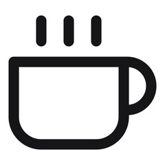 Simple coffee icon design. Vector illustration Eps 10