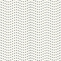 Dots pattern background. Vector seamless repeat of wavy dots, geometric resource.