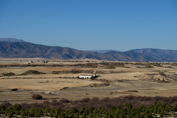 Ferme dans la campagne andalouse. Espagne.